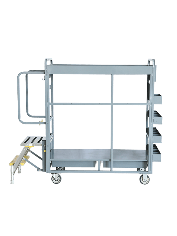 Modul lantai dua dengan Aluminium Ladder Trolley